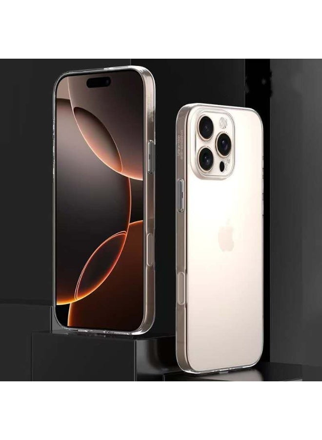 Silicone Case Compatible with iPhone 15 Pro Max Thin Soft Slim Fit Flexible Case with Camera Protection (For iPhone 15 Pro Max - Clear) - Image 4
